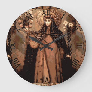 saint rose of lima große wanduhr