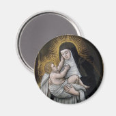 SAINT ROSE OF LIMA MAGNET (Vorderseite/Rückseite)