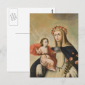 SAINT ROSE OF LIMA POSTKARTE (Vorne/Hinten)
