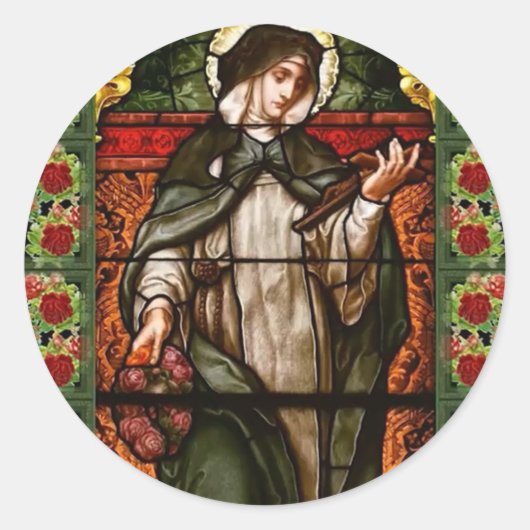 SAINT ROSE OF LIMA RUNDER AUFKLEBER (Vorderseite)