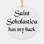 saint scholastica coffee mug keramik ornament (Vorne)
