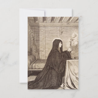 Saint Scholastica Spirit of the Dove Holy Card Dankeskarte