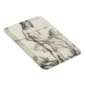 Saint Sebastian An eine Kolonne von Albrecht Durer Magnet (Rechte Seite)