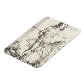 Saint Sebastian An eine Kolonne von Albrecht Durer Magnet (Linke Seite)