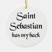 saint sebastian keramik ornament (Vorne)