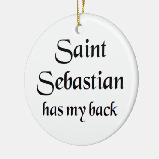 saint sebastian keramik ornament (Links)