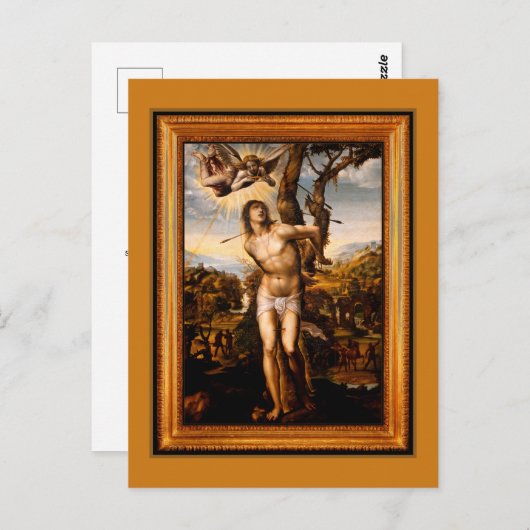 SAINT SEBASTIAN POSTKARTE (Vorne/Hinten)