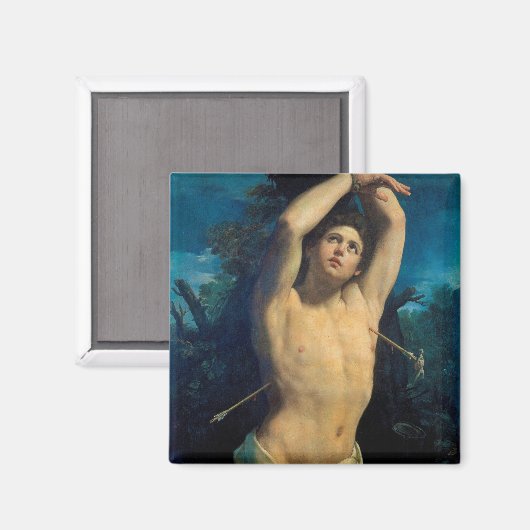 Saint Sebastian (St. Sebastian), Guido Reni Magnet (Vorderseite/Rückseite)