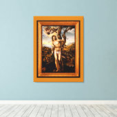SAINT SEBASTIAN Stretched Canvas Print Leinwanddruck (Insitu (Holzboden))