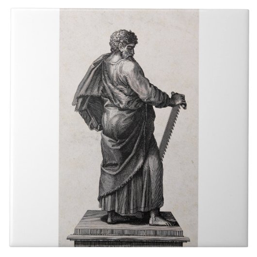 Saint Simon, Apostel und Prediger des Zealot Fliese (Vorderseite)