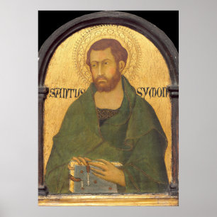 Saint Simon - Simone Martini Poster der bildenden 