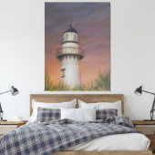 Saint Simons Island Leuchtturm - Canvas Print Leinwanddruck (Insitu (Schlafzimmer))
