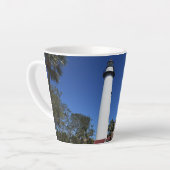 Saint Simons Island Lighthouse auf einer Milchtasse (Linke Ecke)