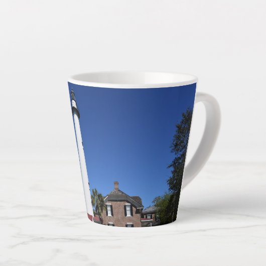 Saint Simons Island Lighthouse auf einer Milchtasse (Rechte Ecke)