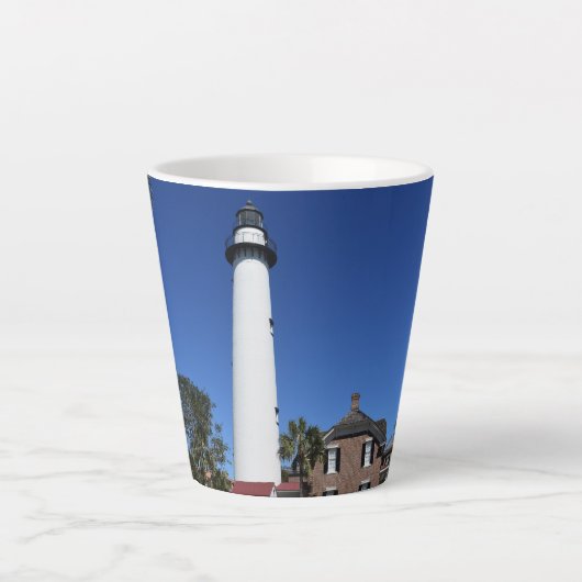 Saint Simons Island Lighthouse auf einer Milchtasse (Vorderseite)
