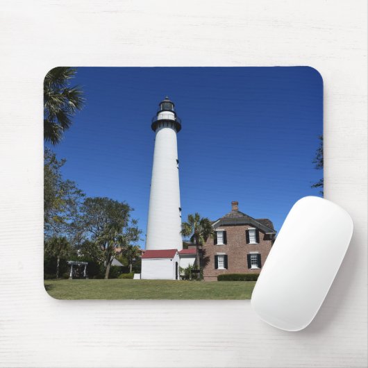 Saint Simons Island Lighthouse Mousepad (Mit Mouse)