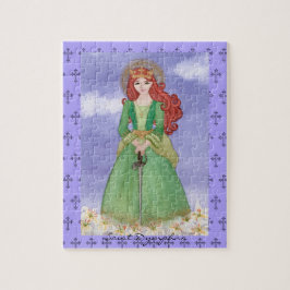 Saint St. Dymphna Jigsaw Puzzle Geschenk