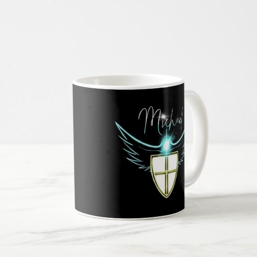 Saint St Michael Katholische Erzengel Angel Kaffeetasse (VorderseiteRechts)