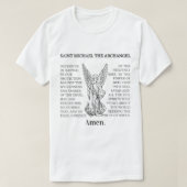 Saint St Michael Prayer T-Shirt (Design vorne)