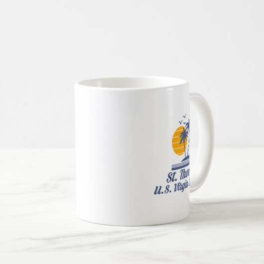 Saint St Thomas Us Jungfrau Islands Beach Caribbea Kaffeetasse (VorderseiteRechts)