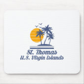 Saint St Thomas Us Jungfrau Islands Beach Caribbea Mousepad (Vorne)