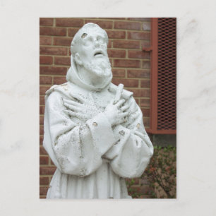 Saint Statue Postkarte