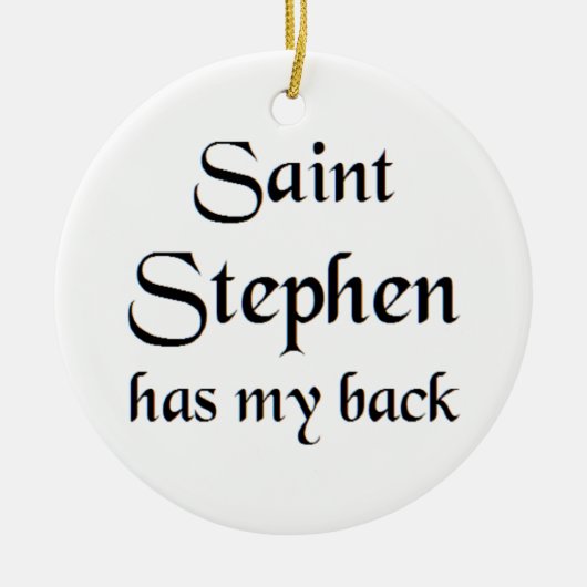 saint stephen keramik ornament (Vorne)