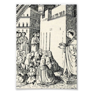 Saint Stephen Preaching von Fra Angelico Fotodruck