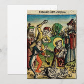 Saint Stephen Protomartyr First Martyr Dankeskarte (Vorne/Hinten)