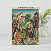 Saint Stephen Protomartyr First Martyr Einladung (Stehend Vorderseite)