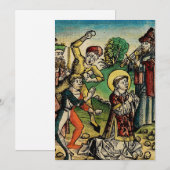 Saint Stephen Protomartyr First Martyr Feiertagskarte (Vorne/Hinten)
