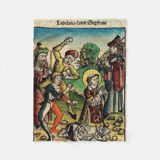 Saint Stephen Protomartyr First Martyr Fleecedecke (Vorderseite)
