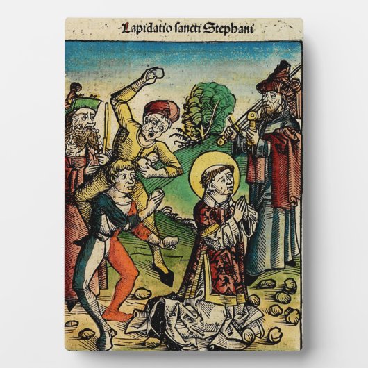 Saint Stephen Protomartyr First Martyr Fotoplatte (Vorderseite)