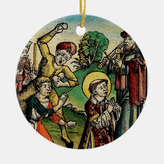 Saint Stephen Protomartyr First Martyr Keramik Ornament (Vorne)