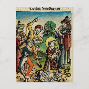 Saint Stephen Protomartyr First Martyr Postkarte