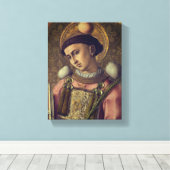 Saint Stephen (von Carlo Crivelli, 1476) Leinwanddruck (Insitu (Holzboden))