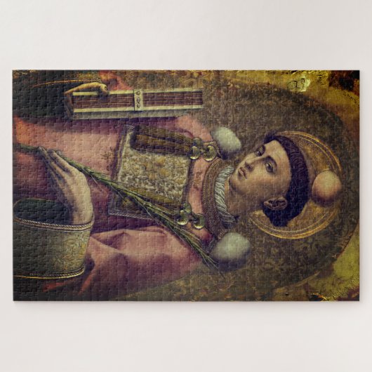 Saint Stephen (von Carlo Crivelli, 1476) Puzzle (Horizontal)