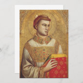Saint Stephen von Giotto Einladung (Vorne/Hinten)