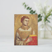Saint Stephen von Giotto Postkarte (Stehend Vorderseite)
