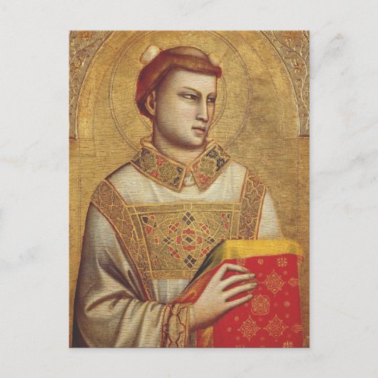 Saint Stephen von Giotto Postkarte (Vorderseite)