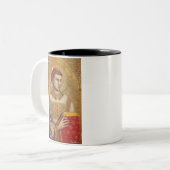 Saint Stephen von Giotto Zweifarbige Tasse (Vorderseite Links)