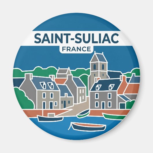 Saint-Suliac Frankreich Magnet (Vorne)