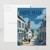 Saint-Suliac Frankreich Postkarte (Vorne/Hinten)