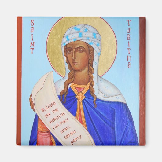 Saint Tabitha Orthodox Icon Magnet (Vorne)