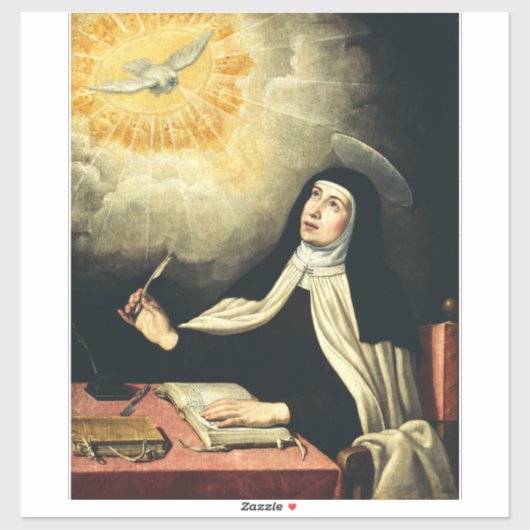 Saint Teresa von Avila Aufkleber (Blatt)