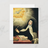 Saint Teresa von Avila Dankeskarte (Vorne/Hinten)