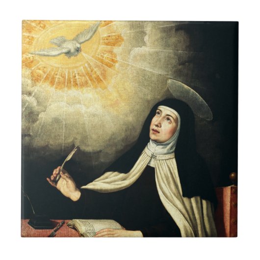 Saint Teresa von Avila Fliese (Vorderseite)