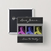 Saint Therese Button (Vorne & Hinten)