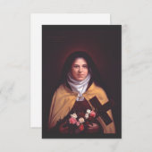 Saint Therese of Lisieux Dankeskarte (Vorne/Hinten)