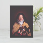 Saint Therese of Lisieux Feiertagskarte (Stehend Vorderseite)